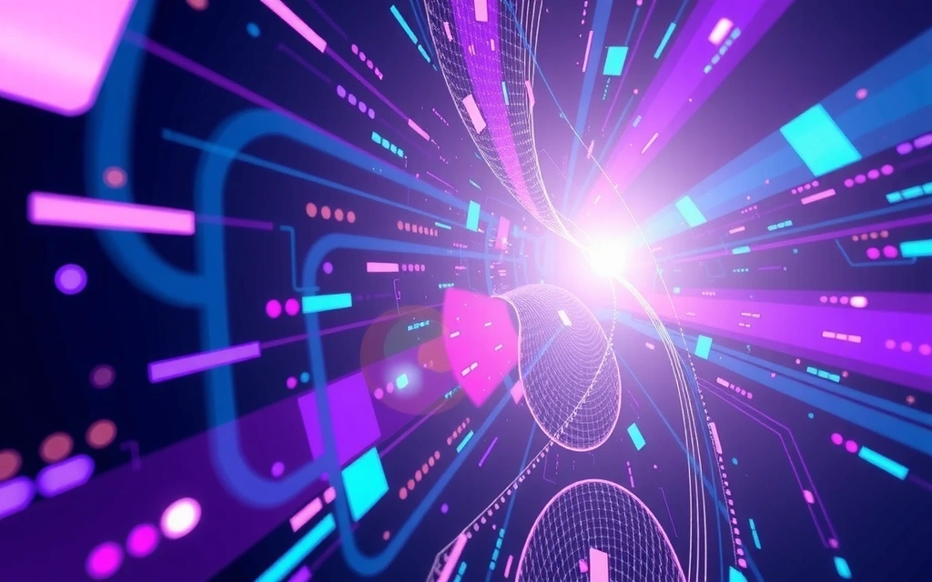 Abstract representation of digital innovation and creativity