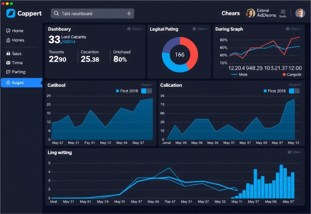 Screenshot of a custom web application dashboard for data visualization.